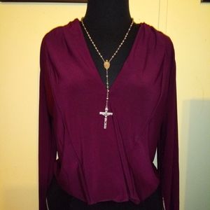 Vintage sterling silver rosary necklace